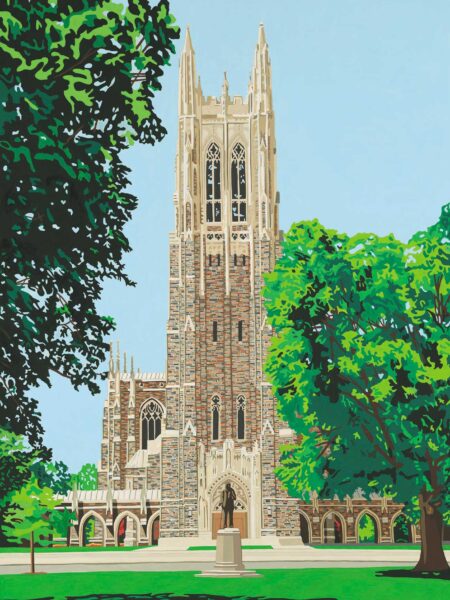 Duke Chapel painting by Steven Ray Miller