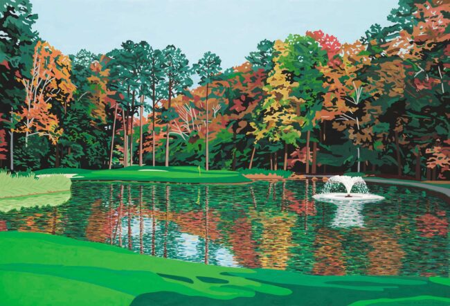 Duke University Golf Club Hole No. 12 painting
